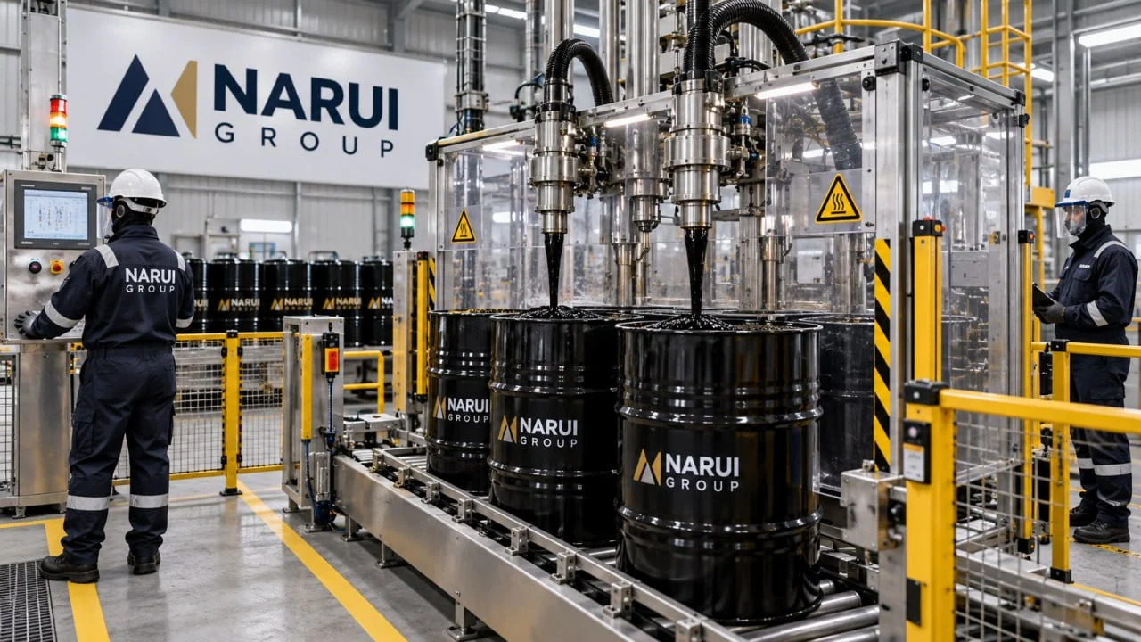 NARUI GROUP – Bitumen Packaging and Export in Steel Drums (6)