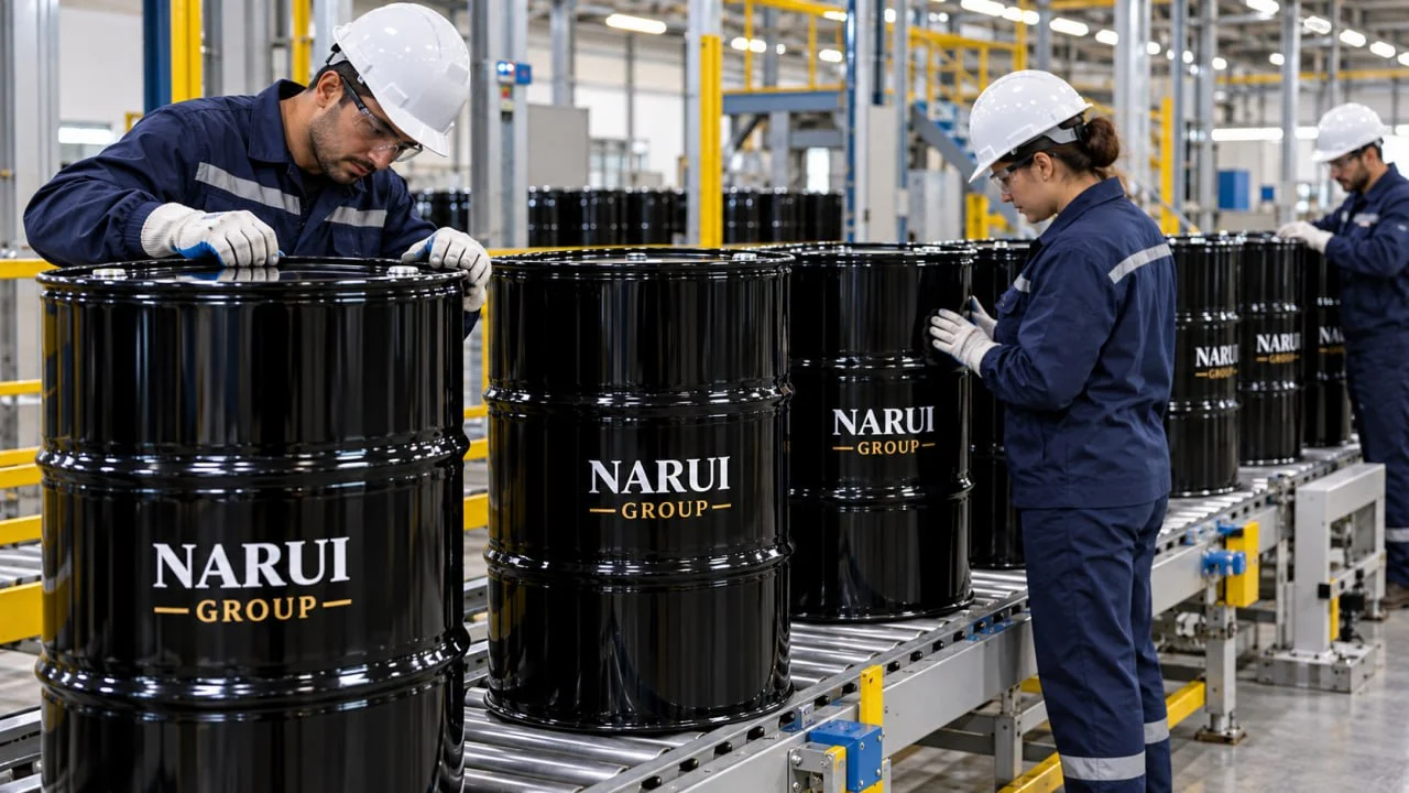 NARUI GROUP – Bitumen Packaging and Export in Steel Drums (8)
